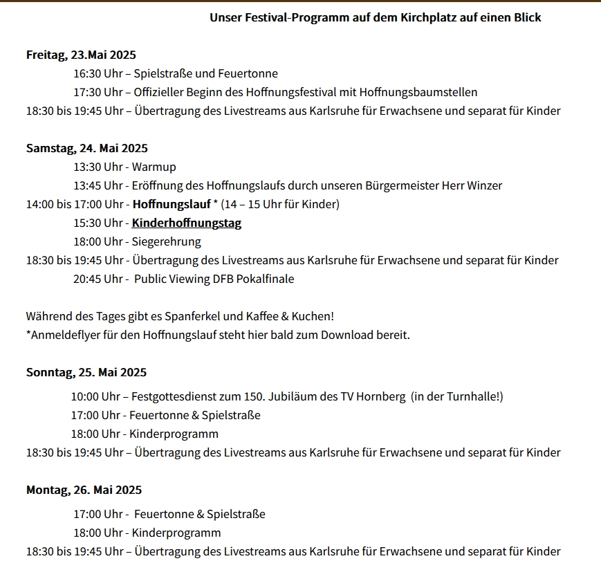 Programm für Homepage